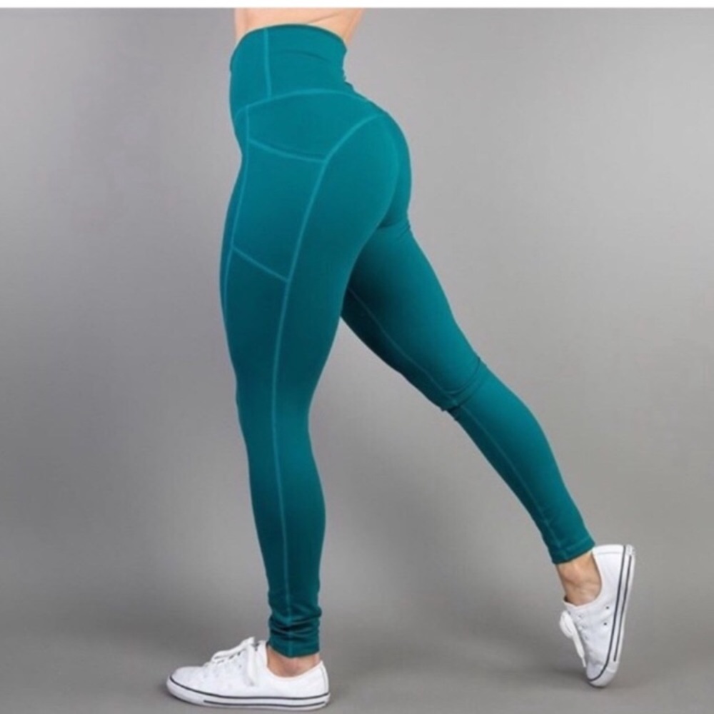 BuffBunny Tula Teal Pocket Leggings